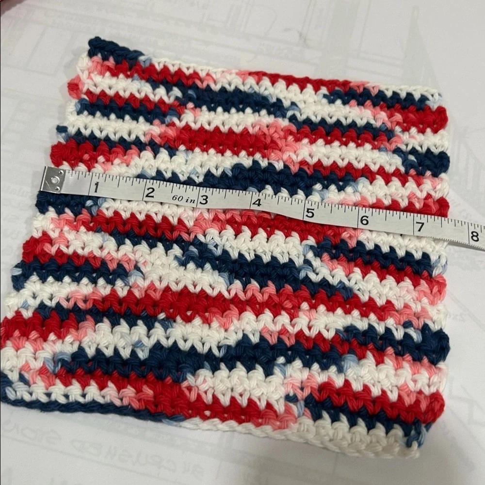 100% Cotton Handmade Washcloths - Set of 3